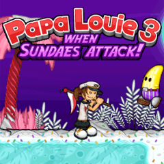 Papa louie 3 When Sundaes Attack Walkthrough Part 6 