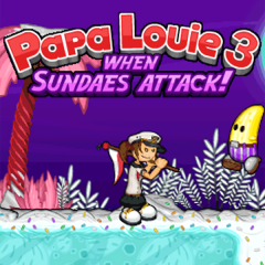 Papa Louie 3: When Sundaes Attack - Online Game